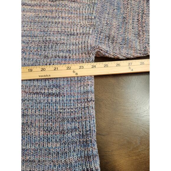 J. Jill Women's Multicolor V-Neck Half Sleeve Cropped Pullover Sweater XL Petite - Picture 5 of 6